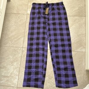 Purple and black plaid pajama pants - Women’s XL - new with tags